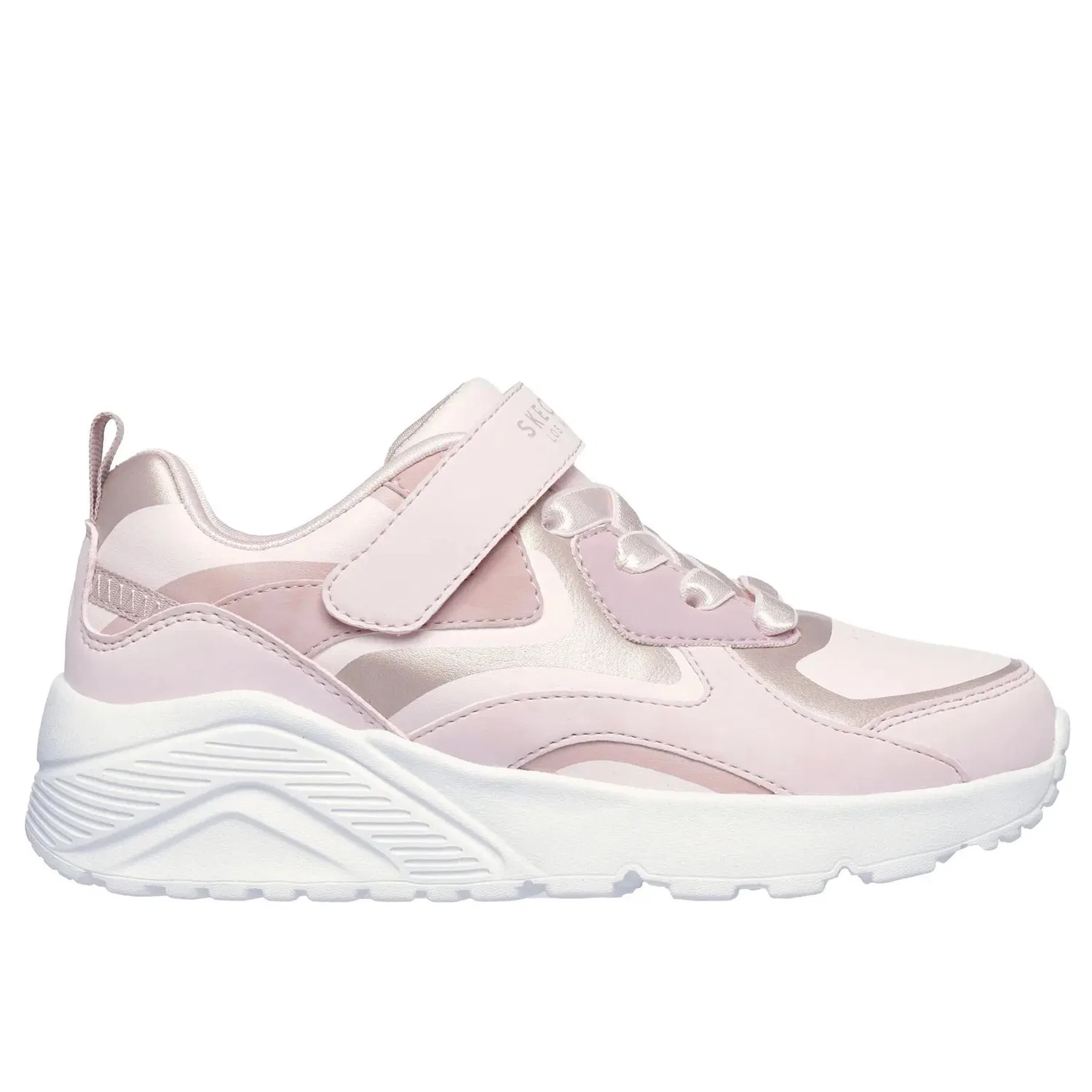 Детские кроссовки для девочек с металлическим блеском Uno Lite Metallic Burst Skechers, Silver