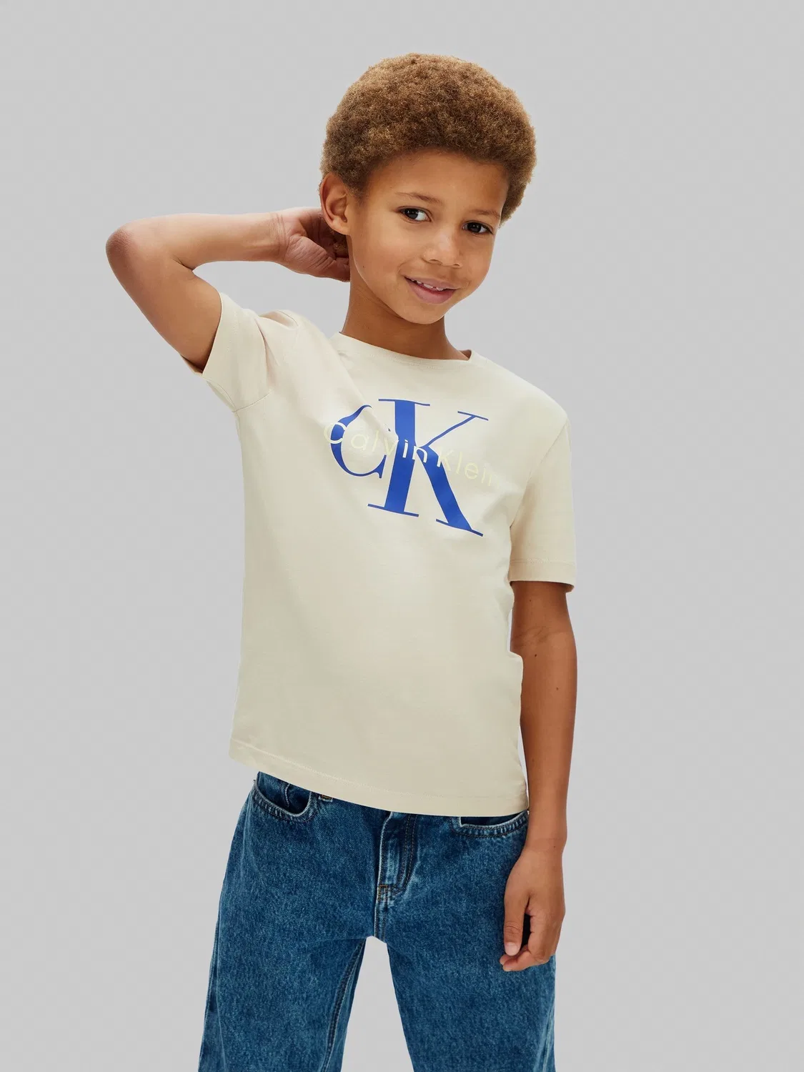 Футболка с коротким рукавом Calvin Klein, Natural