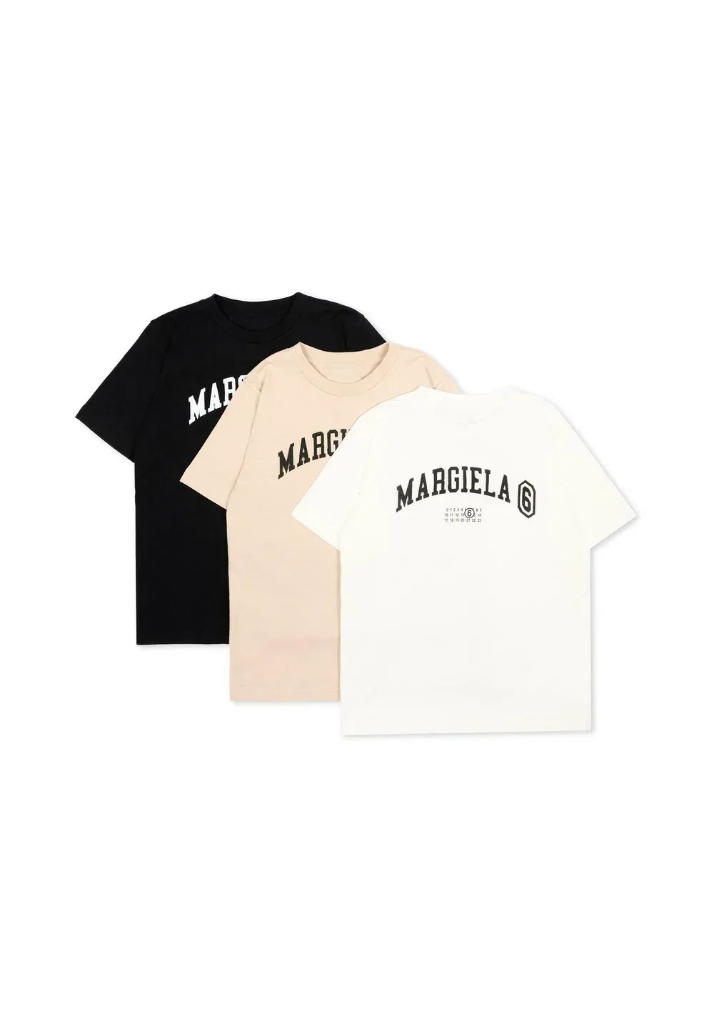 Комплект футболок унисекс с принтом Mm6 Maison Margiela, Multi-Coloured