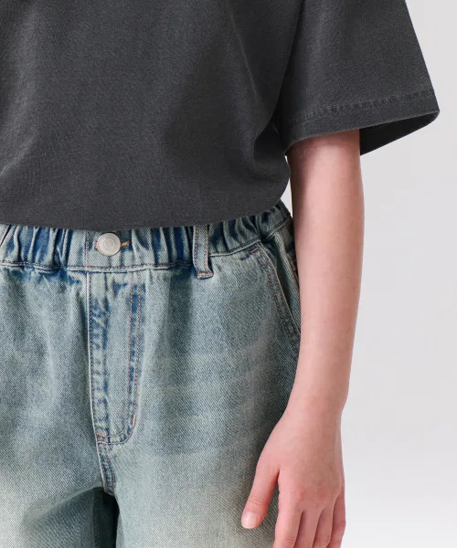Детские джинсовые брюки свободного кроя Big Brash Bamuuda Rusty Sky Blue MUSINSA STANDARD KIDS, Другой — фото 4