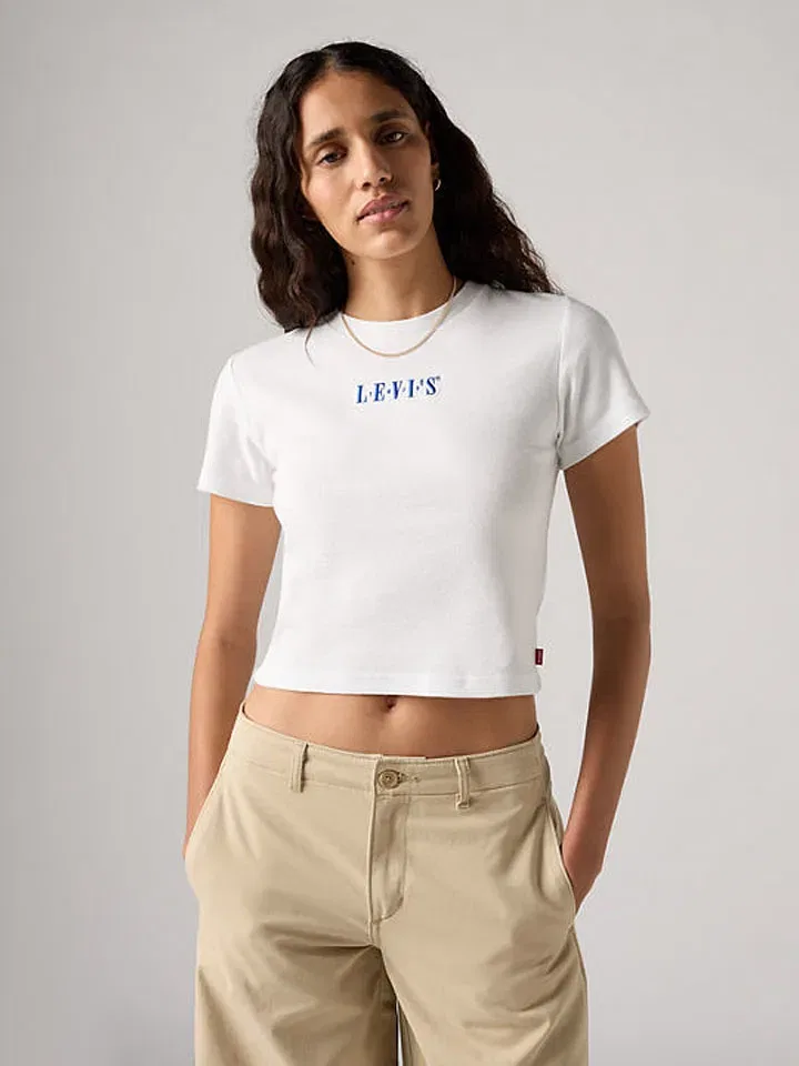 Женская укороченная футболка Levi's, White