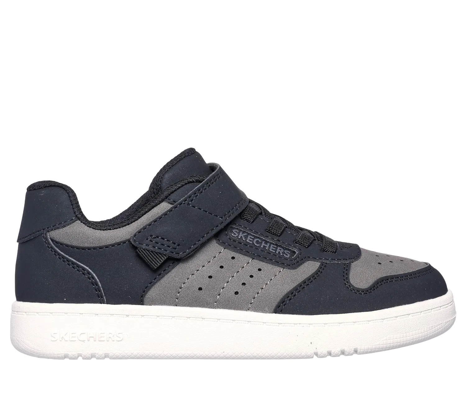 Детские кроссовки для мальчиков Skechers Quick Street Trainers, Black — фото 2