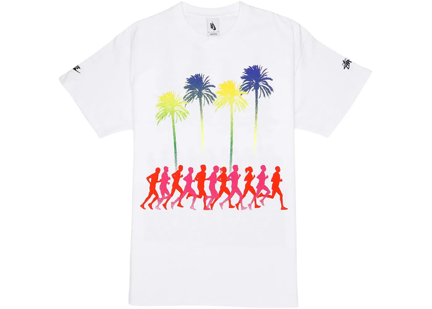 Мужская футболка с принтом Douglas Firs to Palm Trees Nike, White