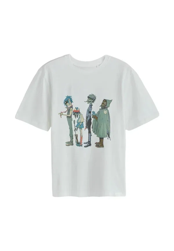 Футболка с принтом Gorillaz Next, White, белый