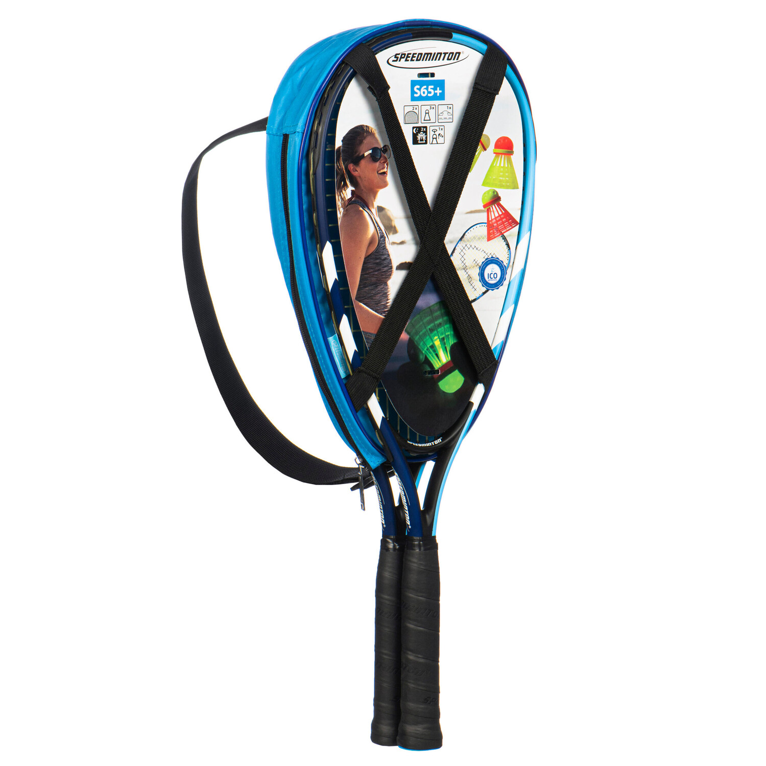 

Набор Speedminton S65+ 2 ракетки, воланы и разметка поля