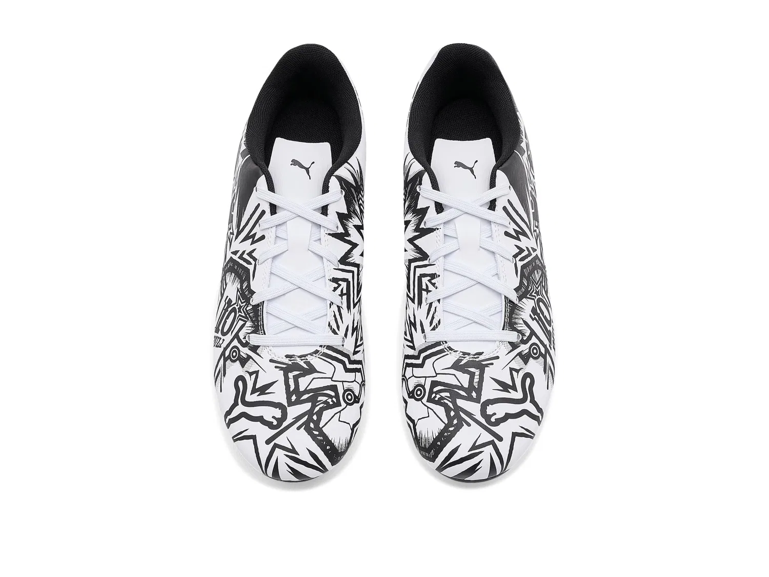 Бутсы Tacto II Christian Pulisic Firm, Artificial Ground Soccer Cleats (для малышей, маленьких и больших детей) Puma Kids, Puma White/Puma Black — фото 3