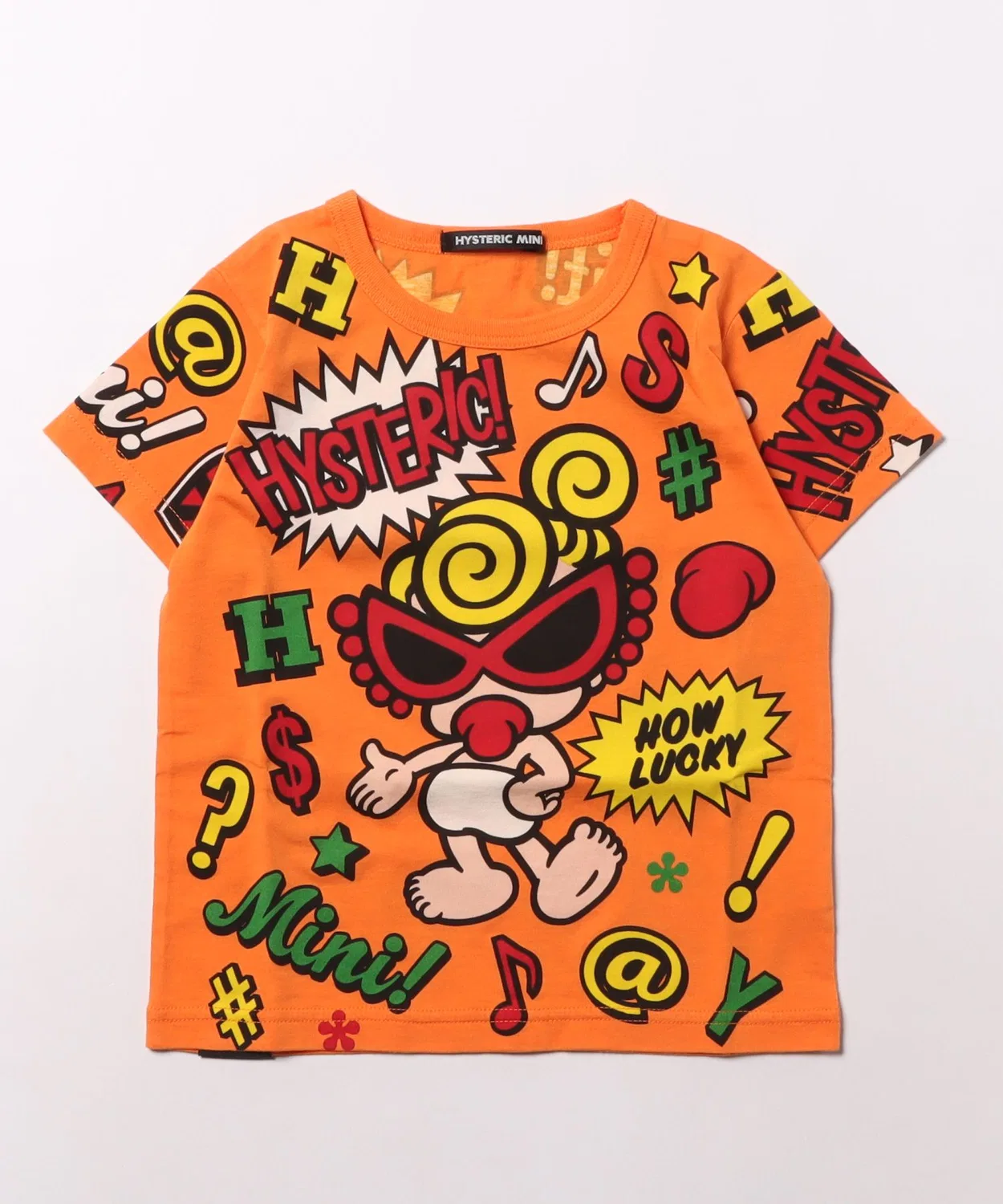Детская футболка с принтом POP SIGN HYSTERIC MINI, Orange