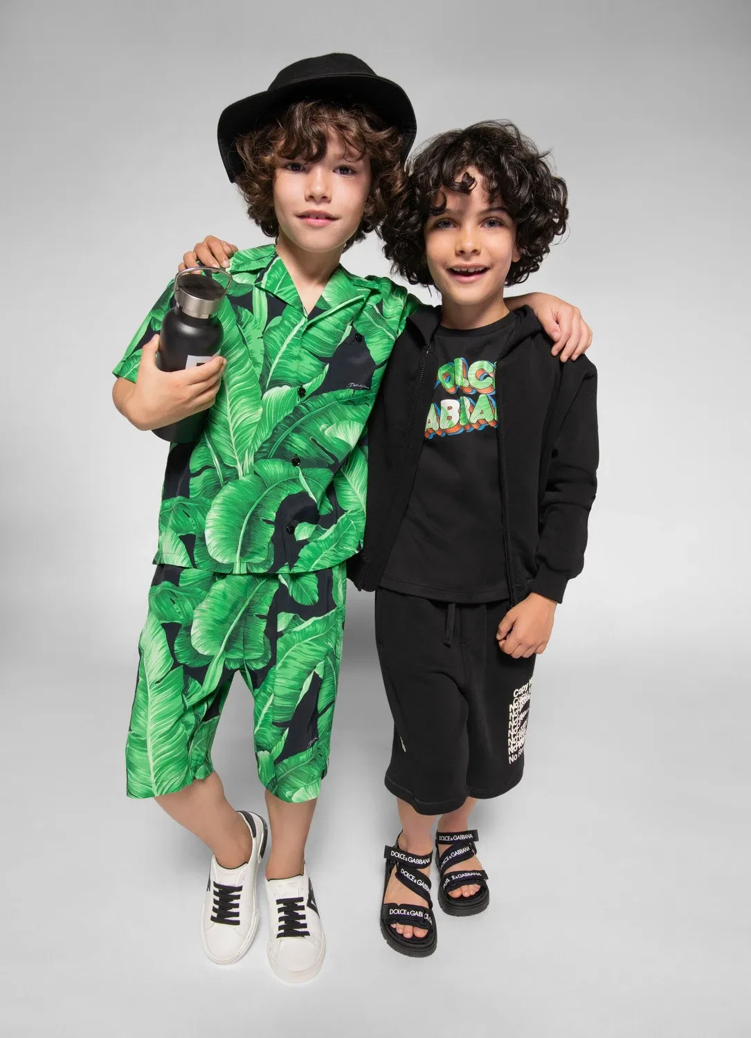 Рубашка для боулинга с принтом Dolce&Gabbana Kids, зеленый — фото 4