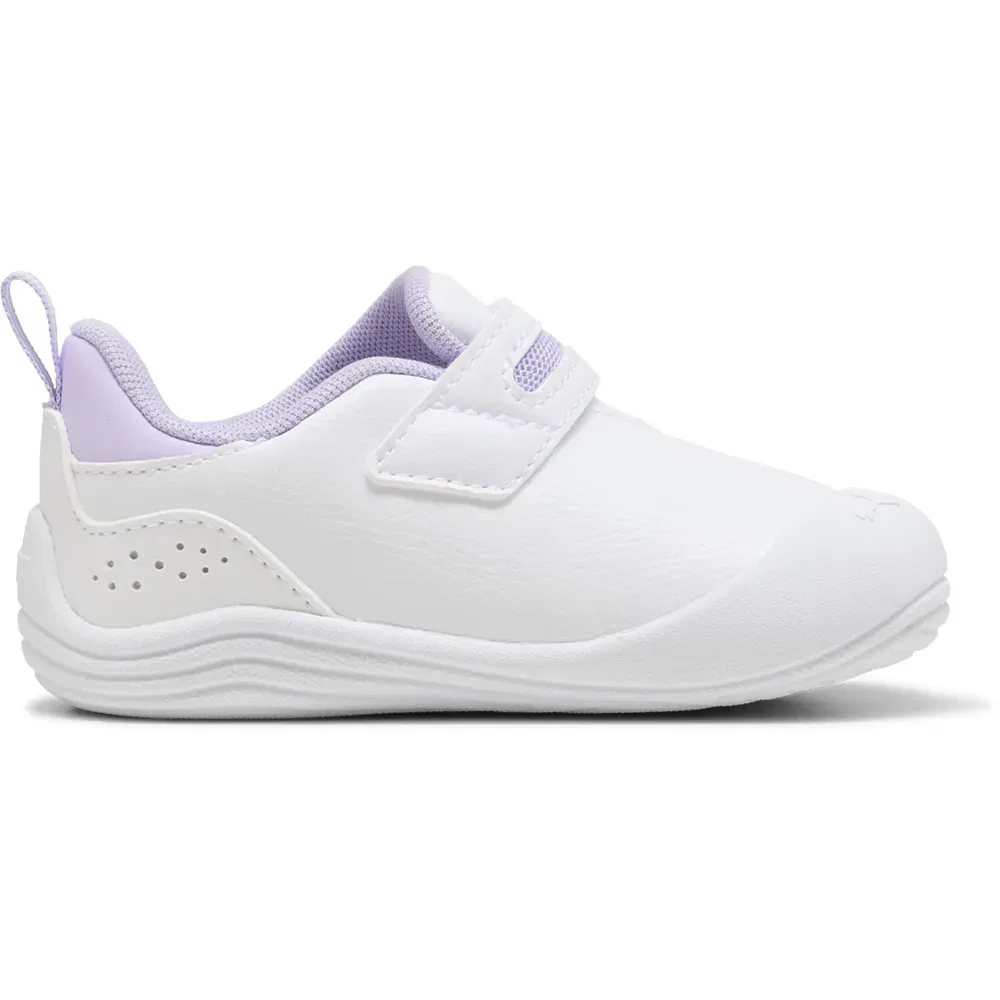Детские кроссовки для девочек с липучкой Puma Kitten SL V, White