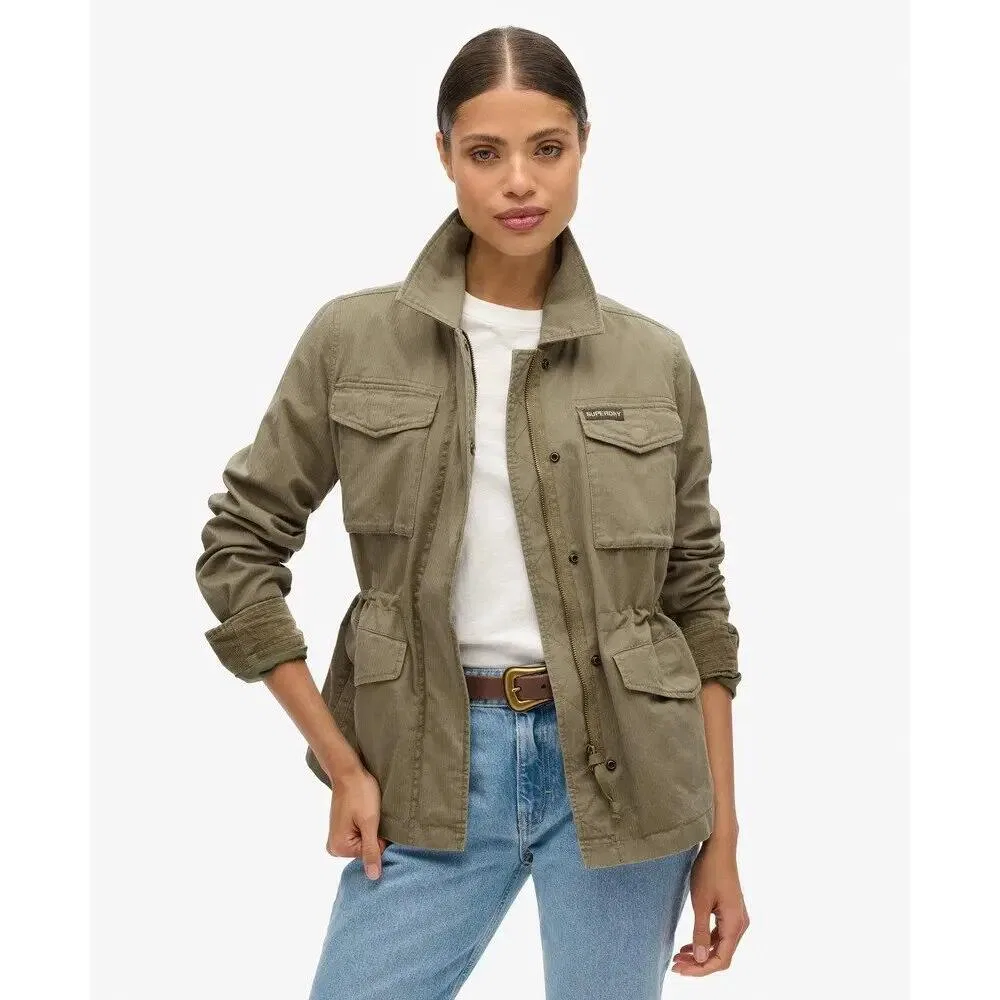 Женское пальто-милитари с вышивкой M65 Superdry, Green — фото 3