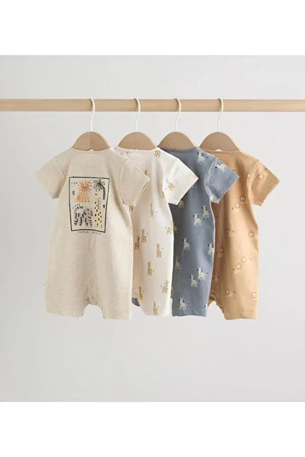 Детский для девочек комплект боди-комбинезонов с принтом Next Baby, Multicolor — фото 2