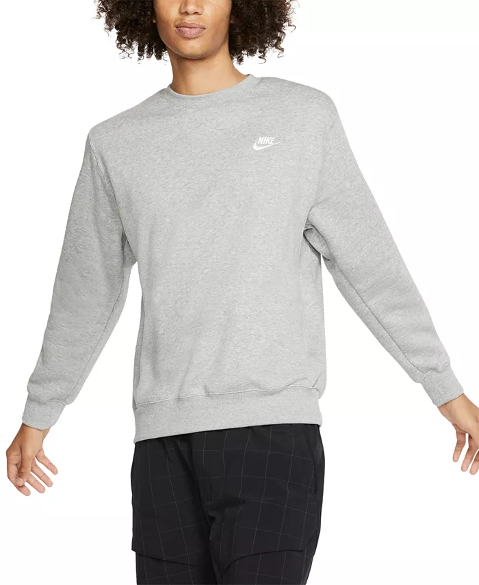

Мужской флисовый свитшот Club Fleece Nike, серый