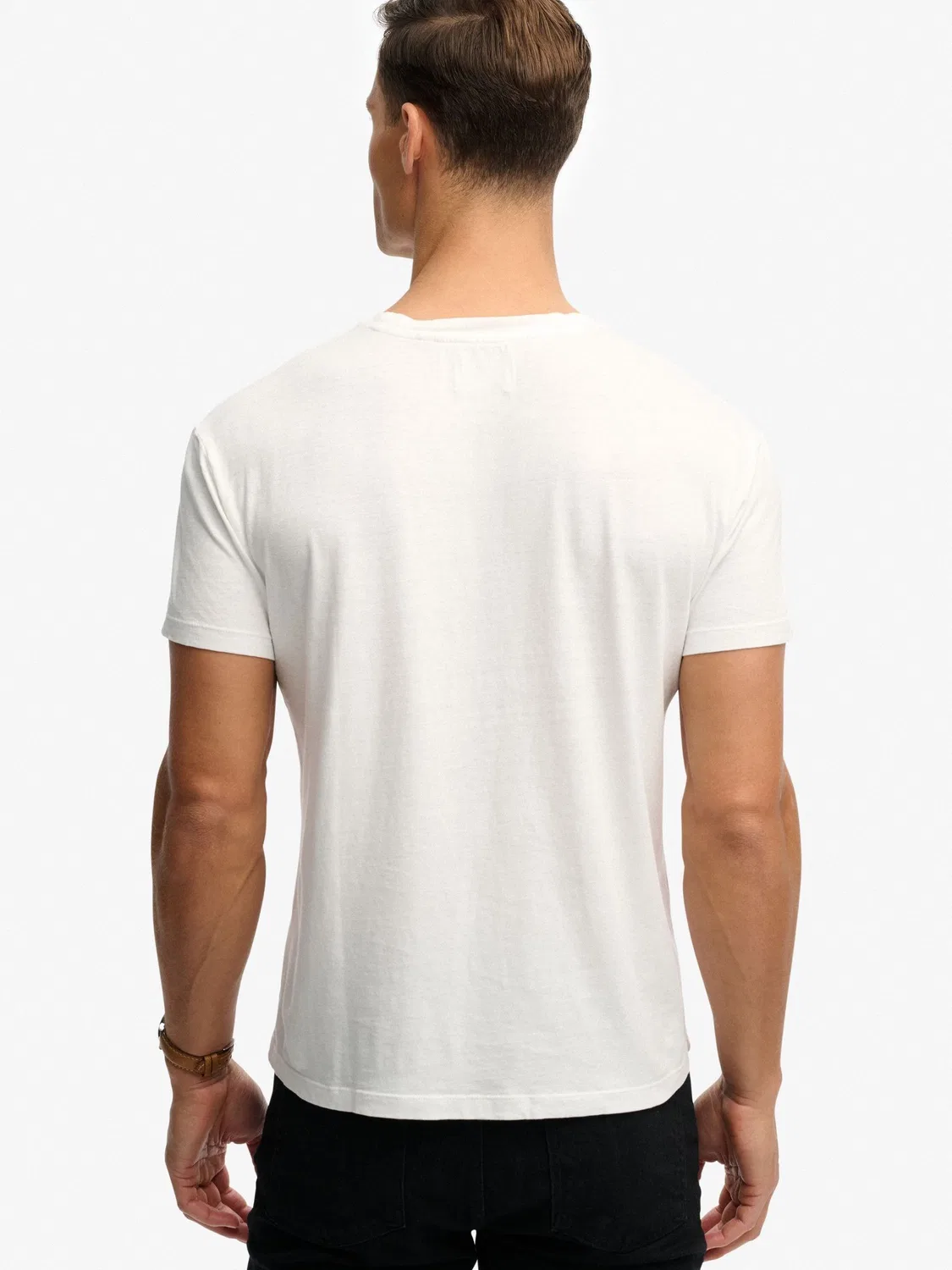 Футболка Classic Cotton Linen Pocket Superdry, Белый — фото 2