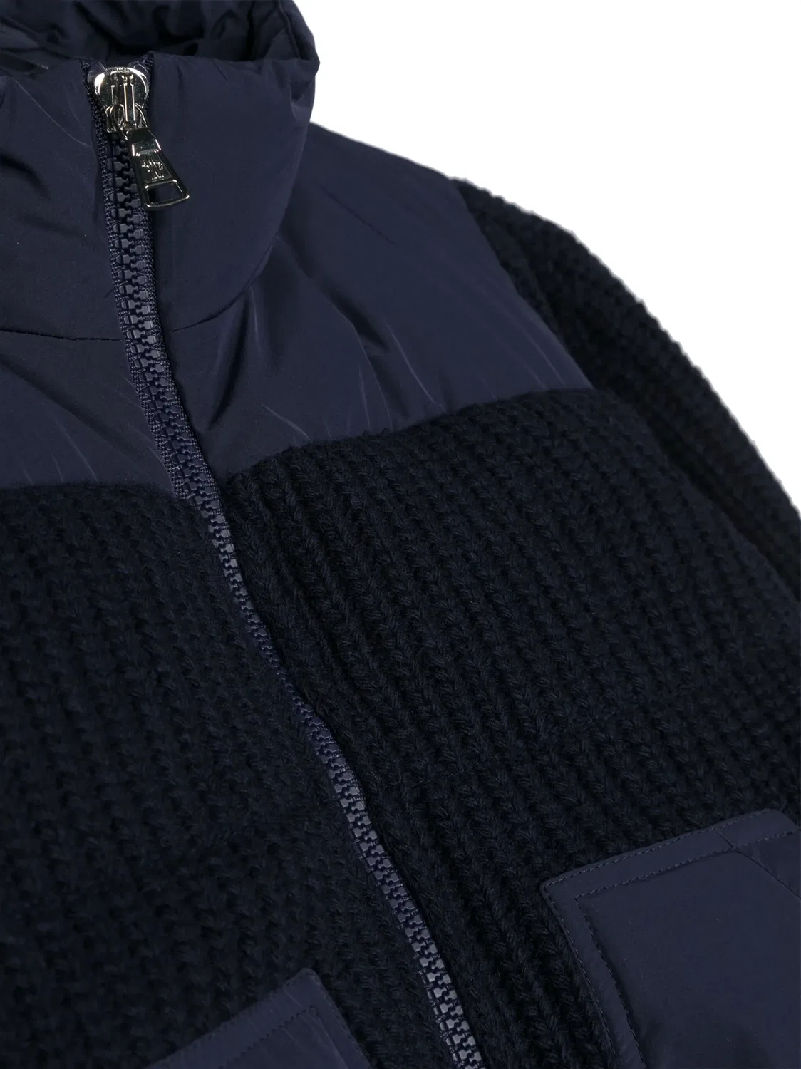 Куртка с флисом и застежкой на молнии Moncler, синий — фото 3