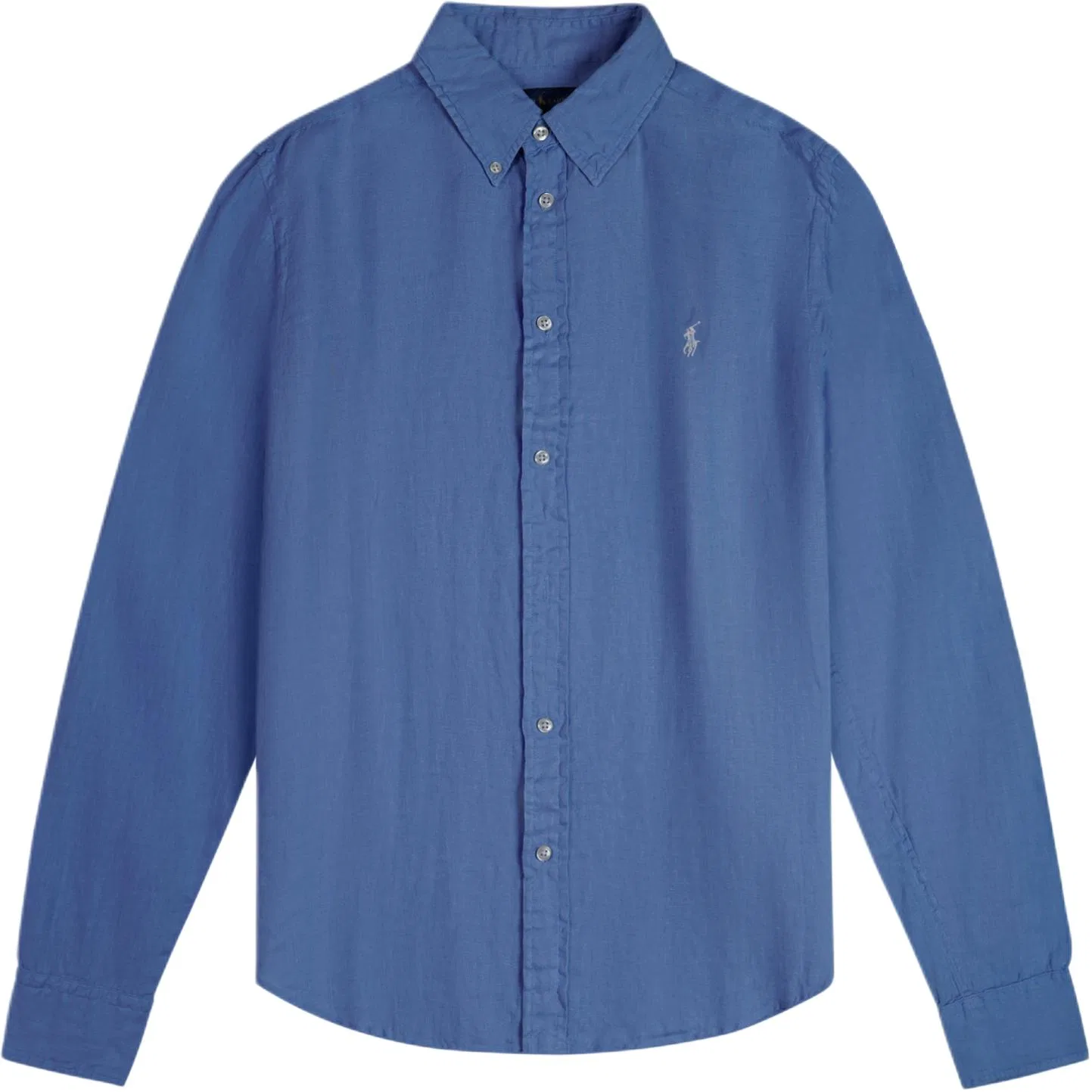 Женская рубашка с отложным воротником, синяя, Polo Ralph Lauren
