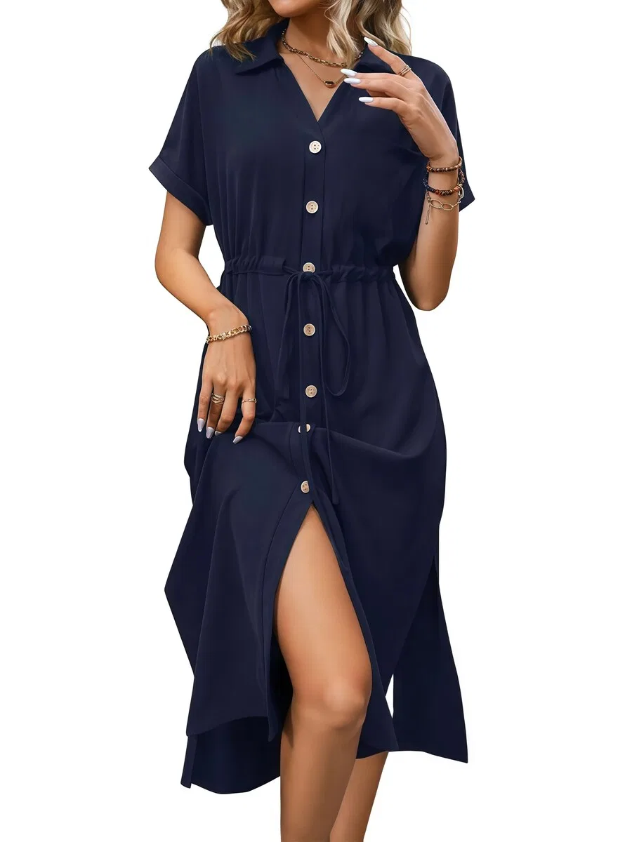 Платье Yesfashion темно-синего цвета — фото 3