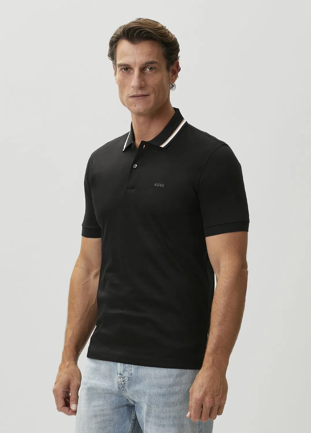 Поло Slim Fit Boss, black