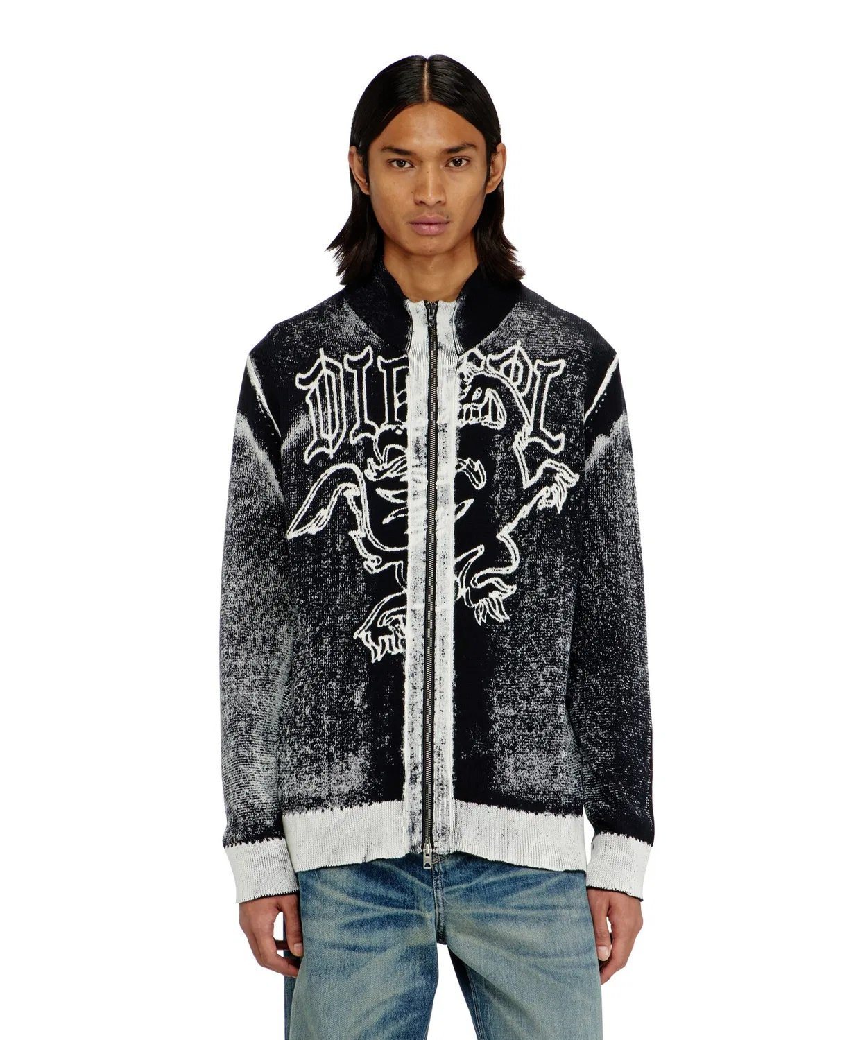 Мужской джинсовый кардиган K-LAUROS DIESEL, Black