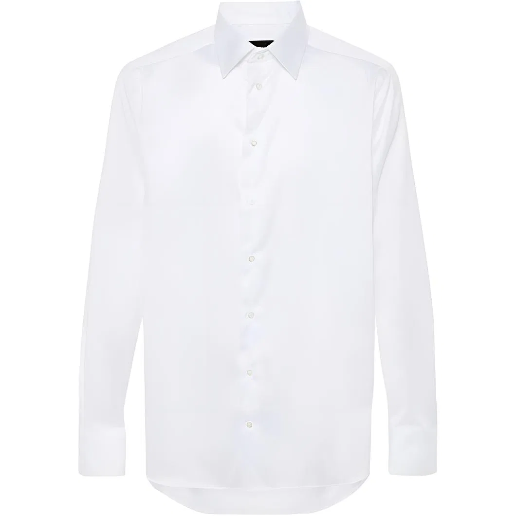 Мужская рубашка с длинным рукавом EMPORIO ARMANI, White