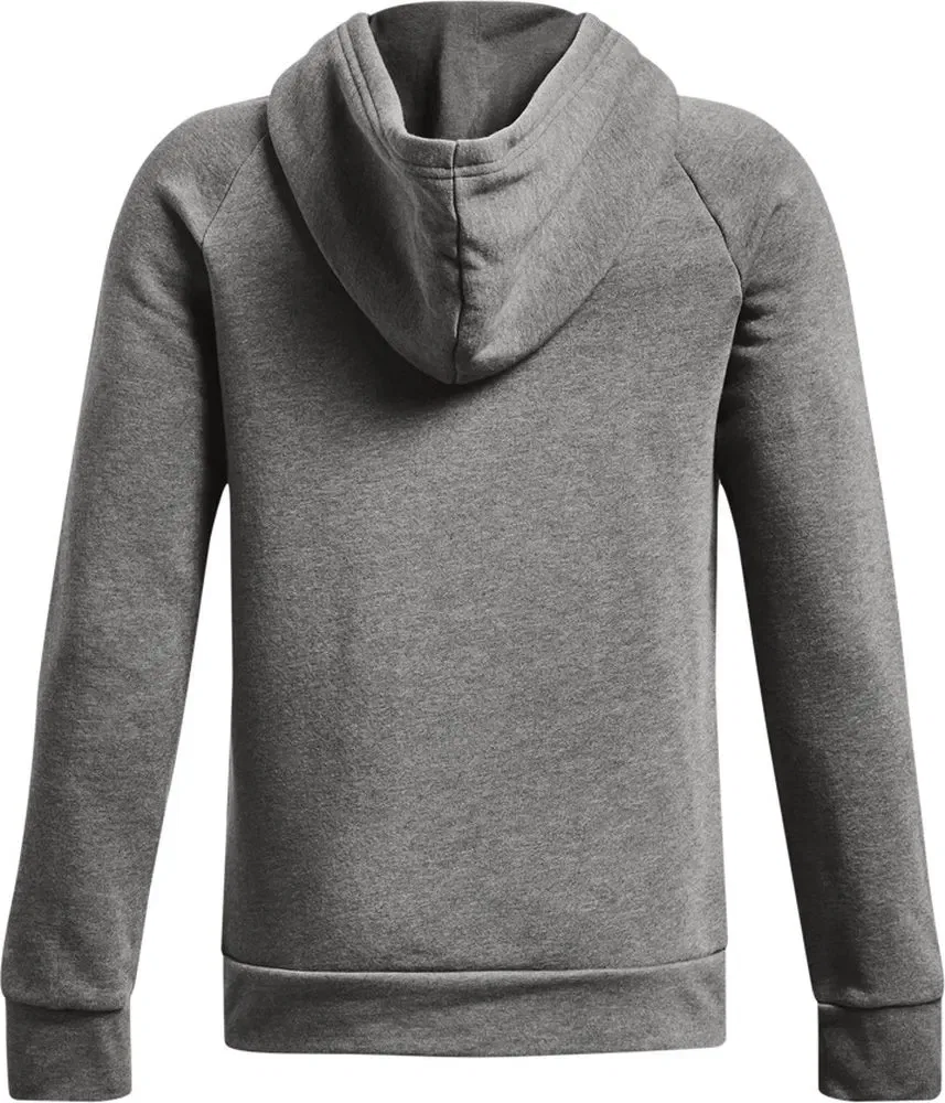 Худи детское с капюшоном UA Rival Fleece Under Armour, серый — фото 2