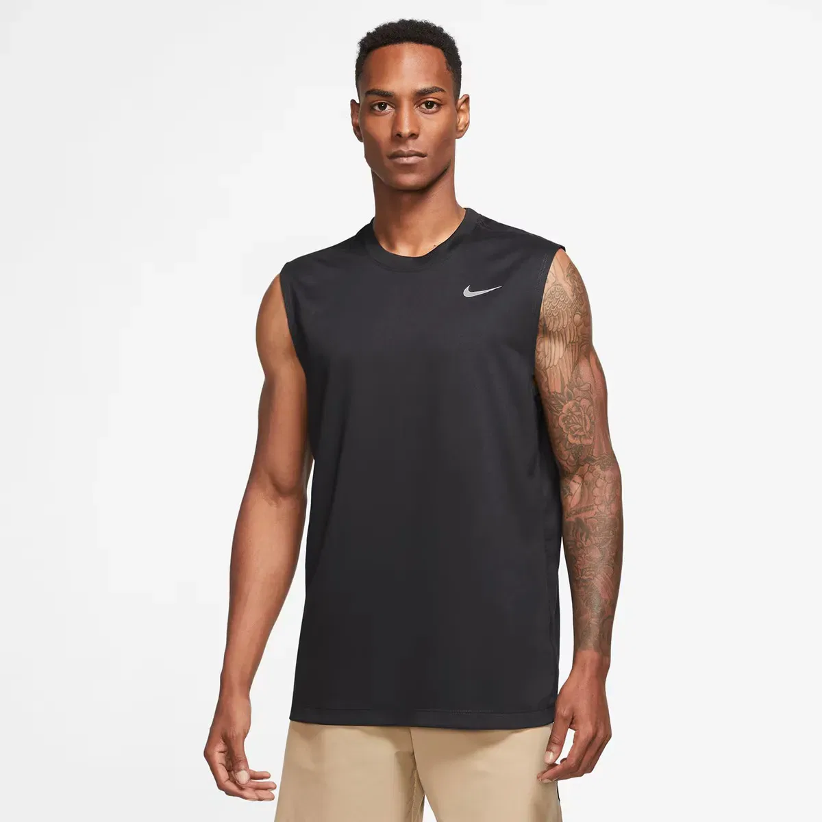 Мужская футболка с длинным рукавом Dri-FIT Legend Nike, Negro