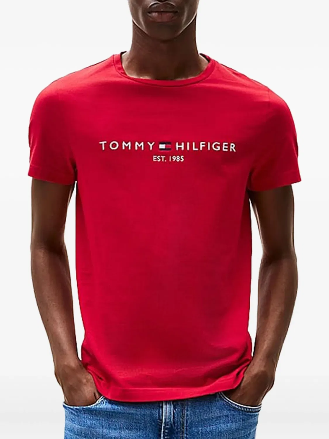 Футболка хлопковая, красная Tommy Hilfiger, красный