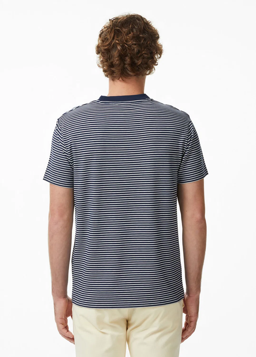 Футболка Lacoste полосатая Regular Fit, темно-синий — фото 3