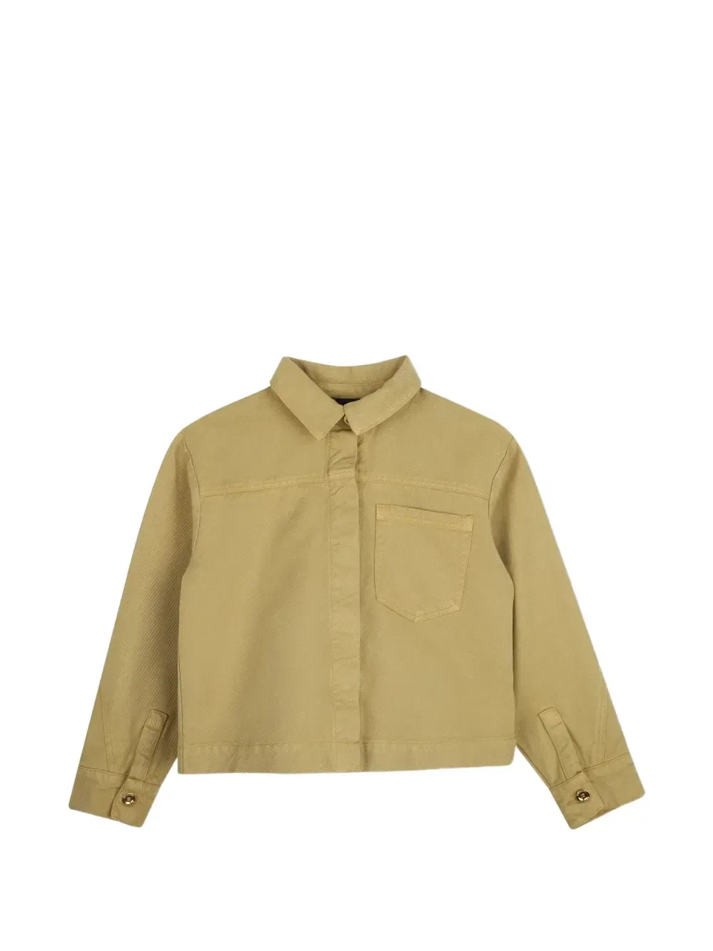 Рубашка с плиссированной спинкой Givenchy Kids, желтый