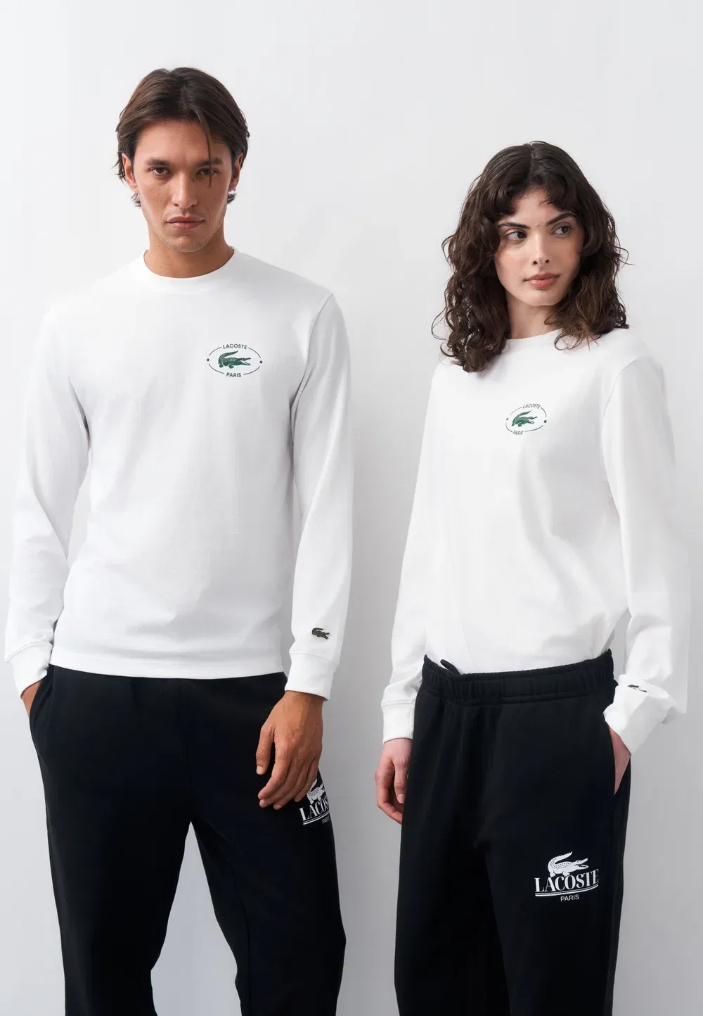 Футболка с длинным рукавом Lacoste White — фото 2