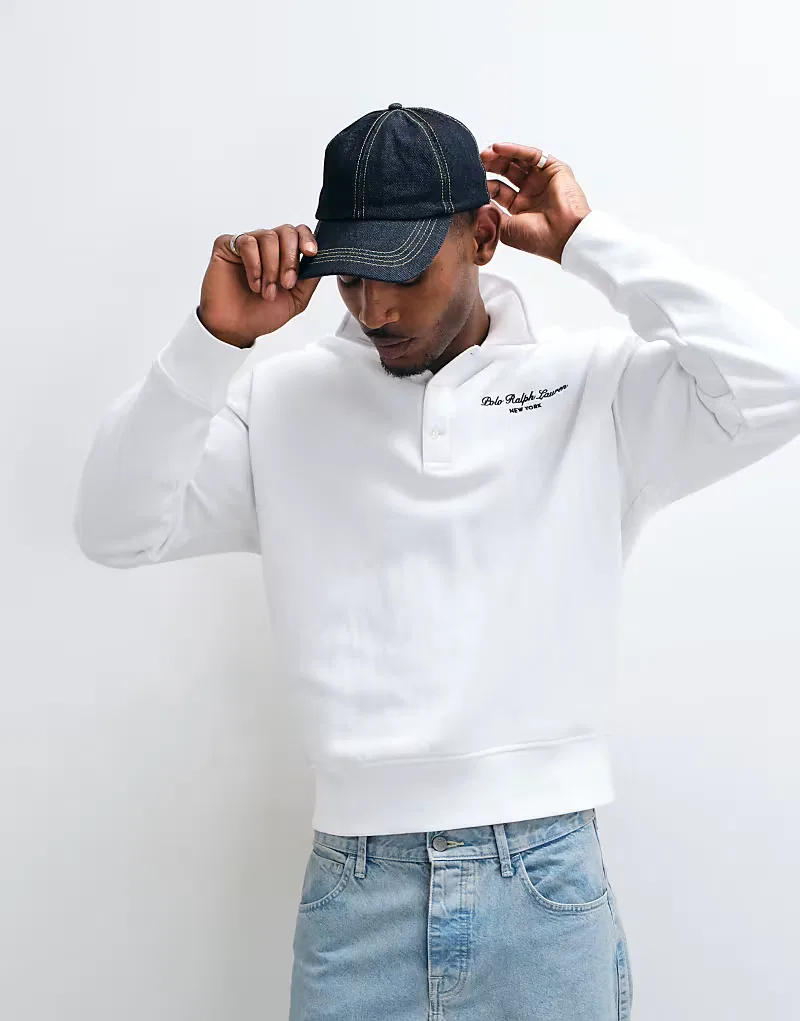 Свитшот пуловер Polo Ralph Lauren, белый
