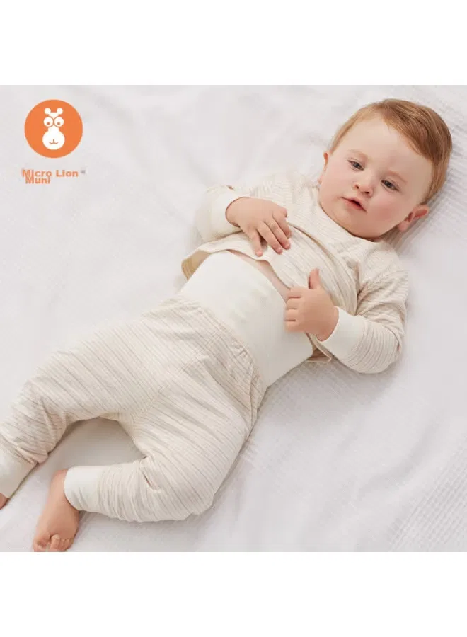 Комплект детского термобелья с высокой посадкой Wismorni, светло-коричневый