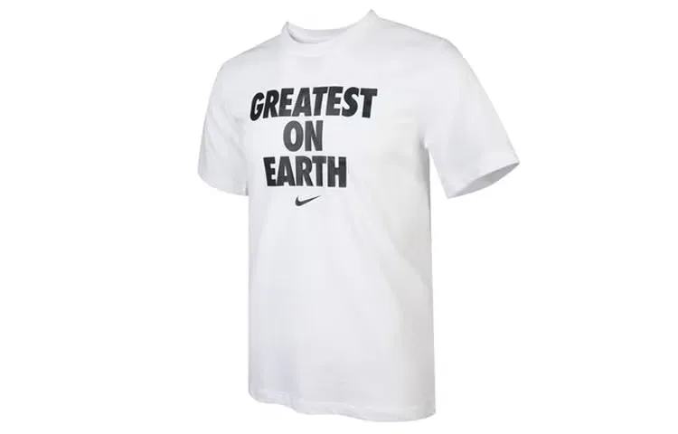 Футболка спортивная баскетбольная с коротким рукавом Dri-FIT Greatest On Earth Nike, белый