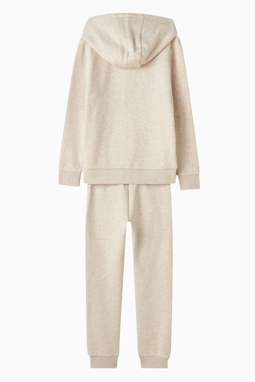 Комплект худи и штанов из флиса с логотипом BOSS Kidswear, белый — фото 3