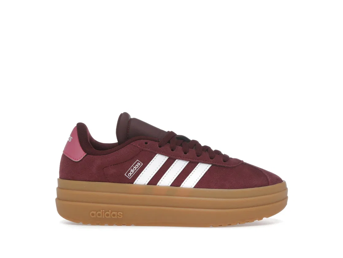 Детские кроссовки lifestyle с принтом Adidas VL Court Bold Adidas, Shadow Red Cloud White Pink Fusion