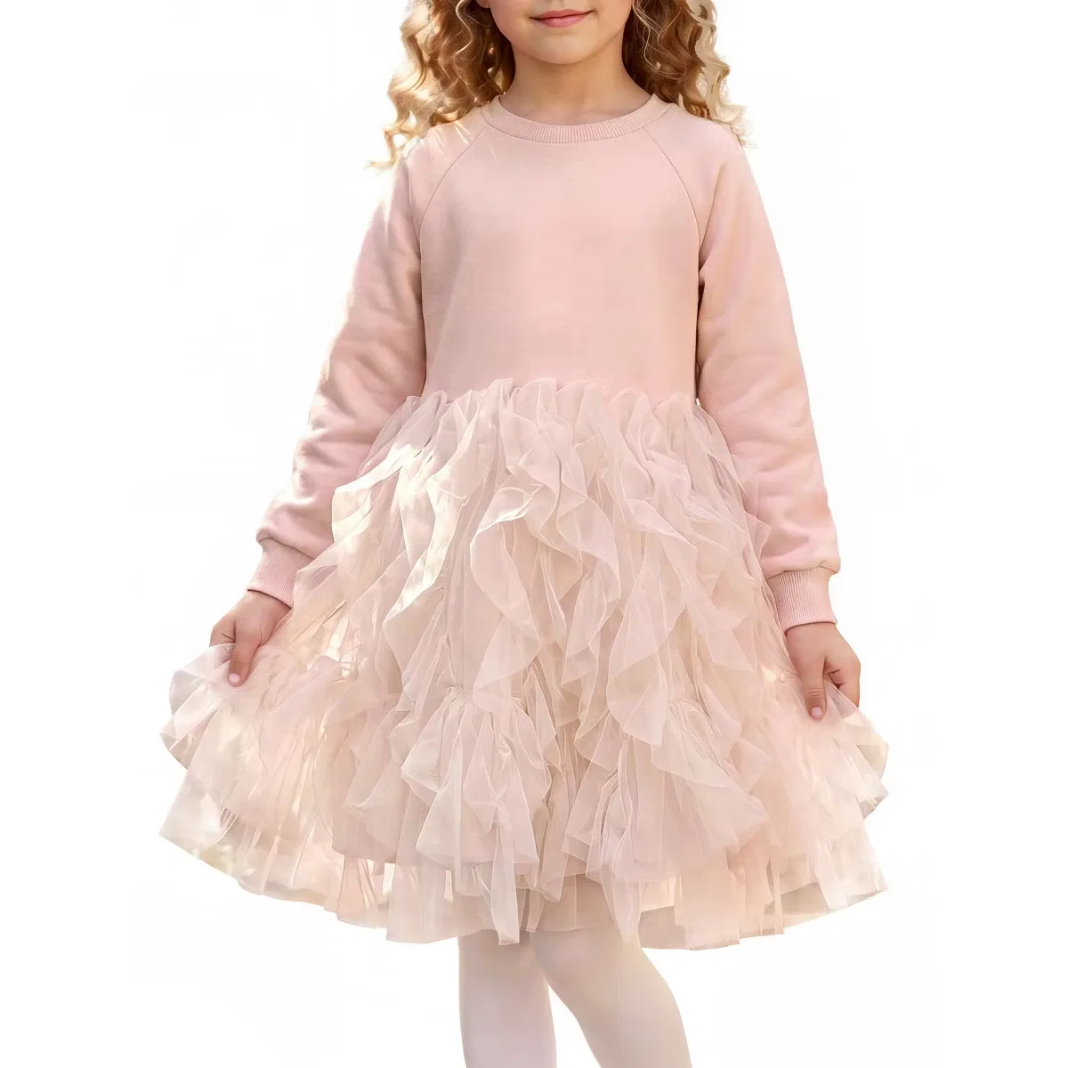 Платье с длинным рукавом INSPIRE CHIC, Pink