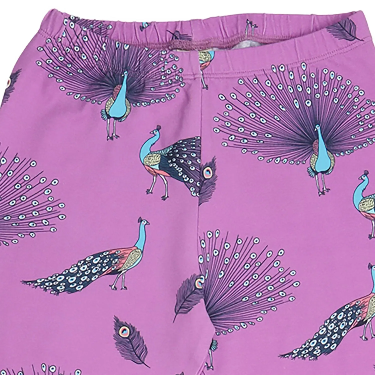 Леггинсы с принтом Fancy Peacocks Walkiddy, разноцветный — фото 2
