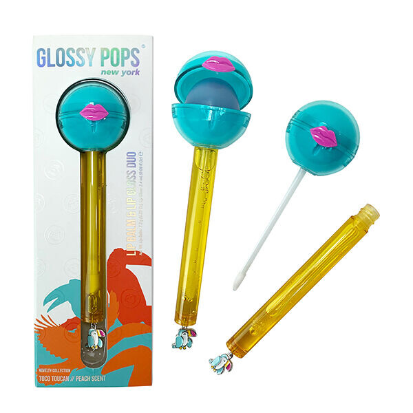 

Glossy Pops Novelty Бальзам и блеск для губ Toco Tucan, 1 шт.