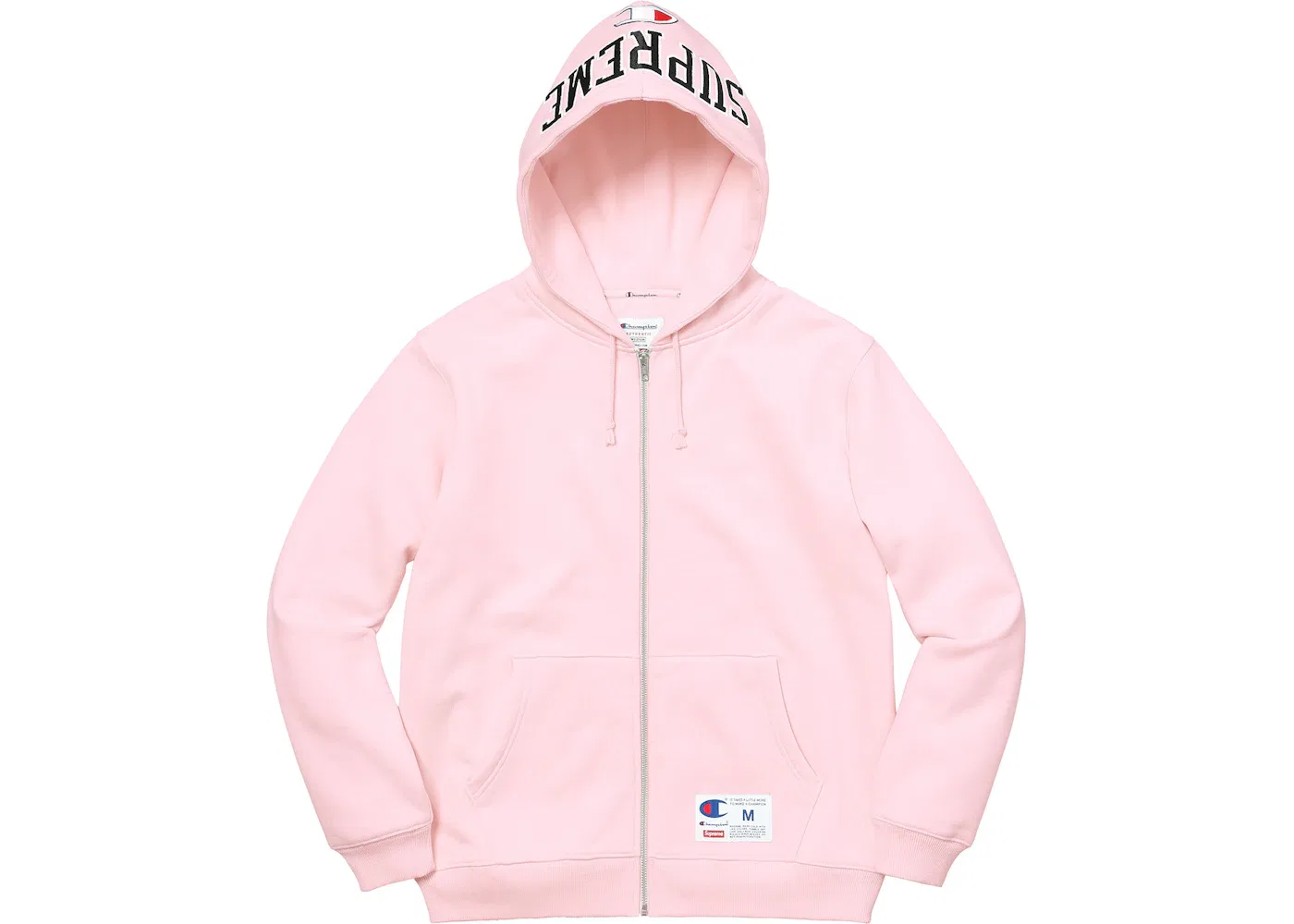 Мужская толстовка на молнии с принтом Supreme Champion Arc Logo, Light Pink