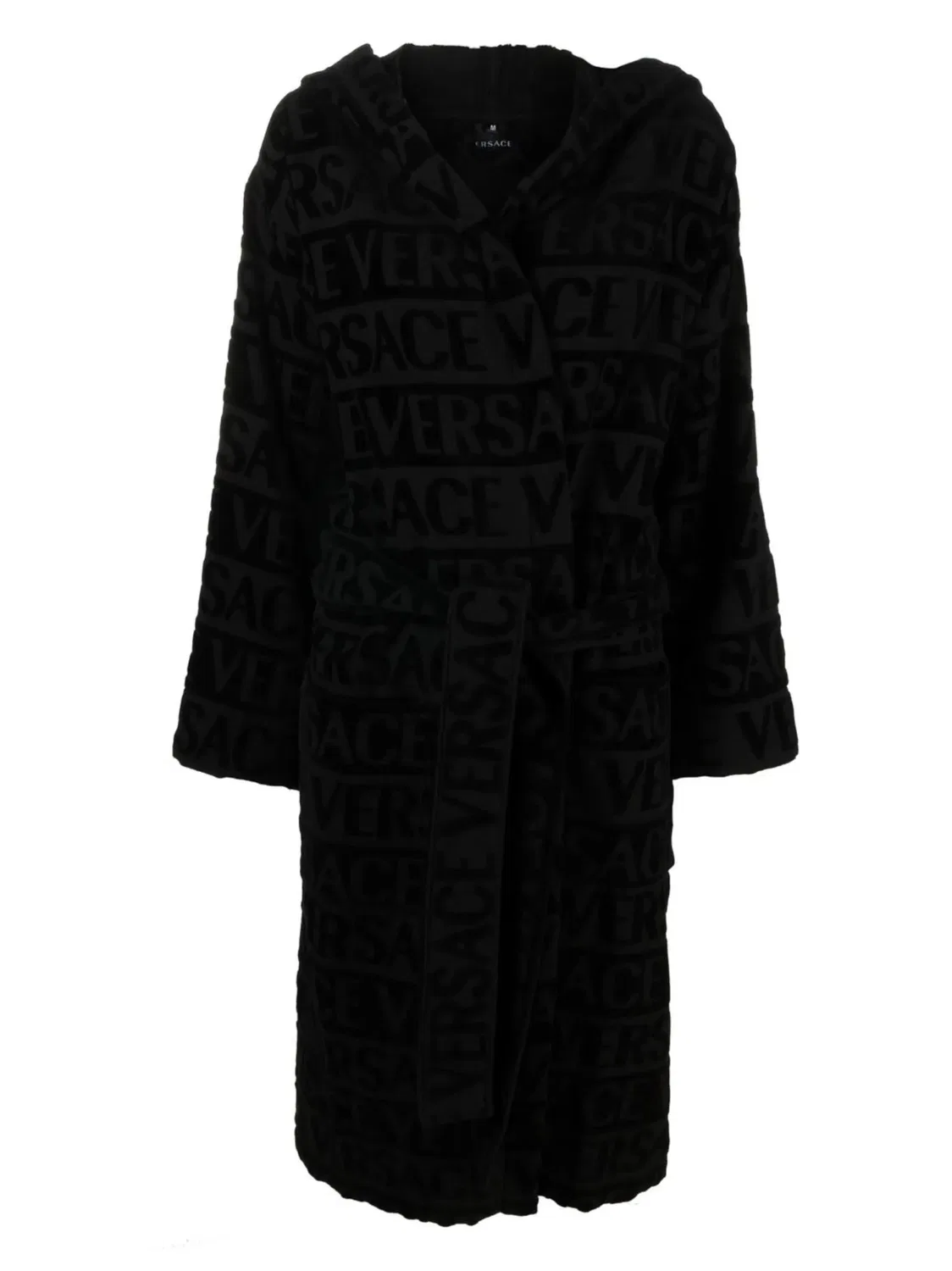 Халат с логотипом Versace, черный