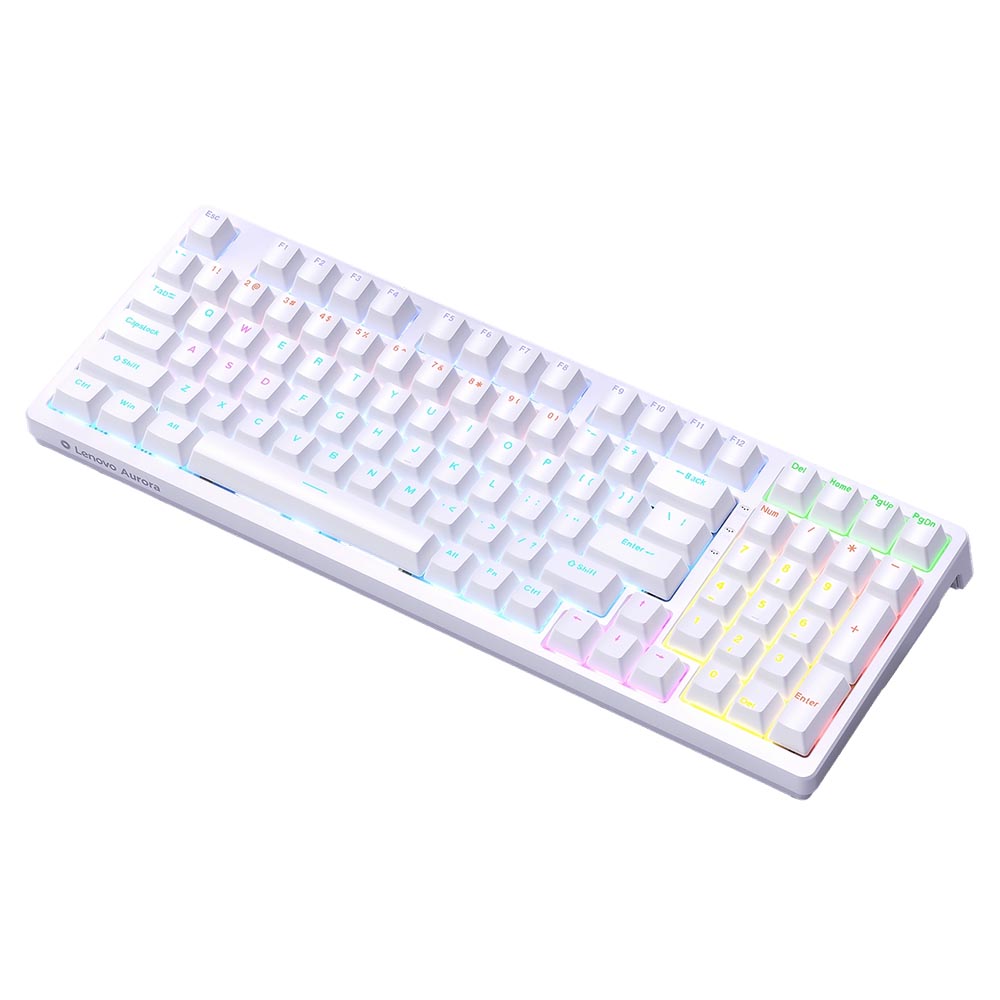 

Механическая клавиатура Lenovo Aurora GK10, Red Switch, Classic White, английская раскладка