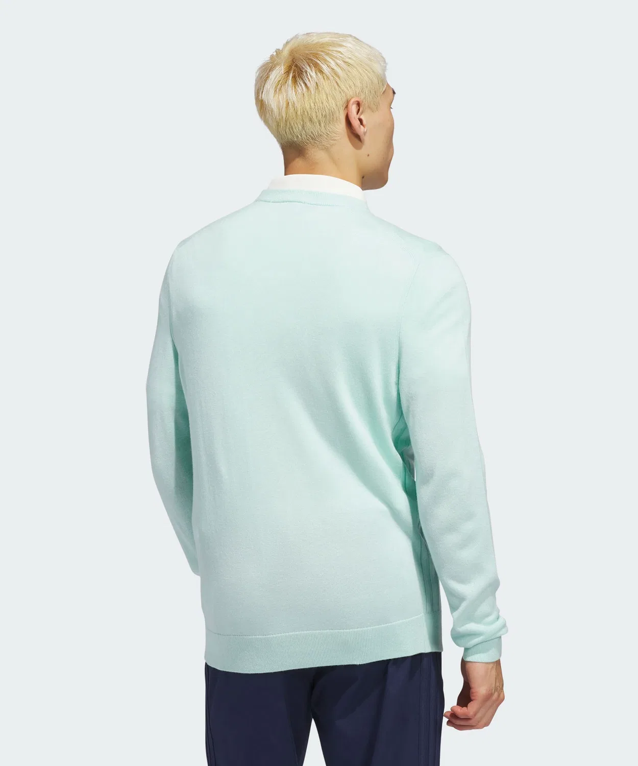 Мужской свитшот из кашемировой смеси с длинным рукавомAdidas Golf, Green — фото 2