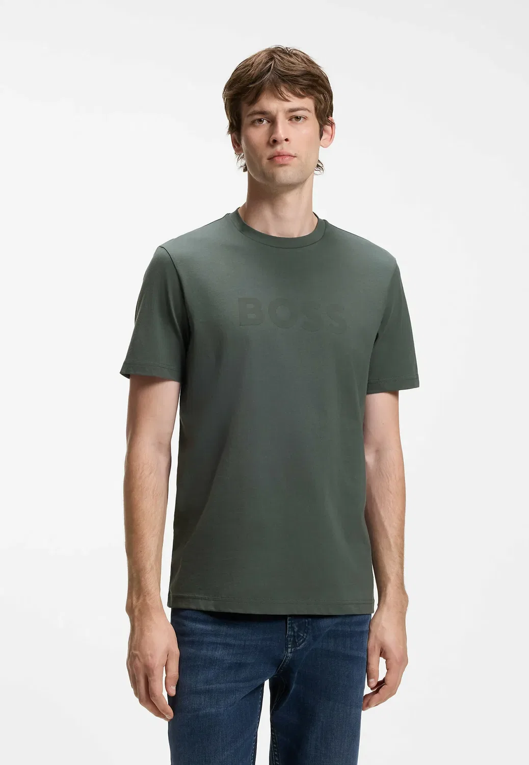 Te_Logo - футболка с принтом Boss, Open Green Thirtyseven
