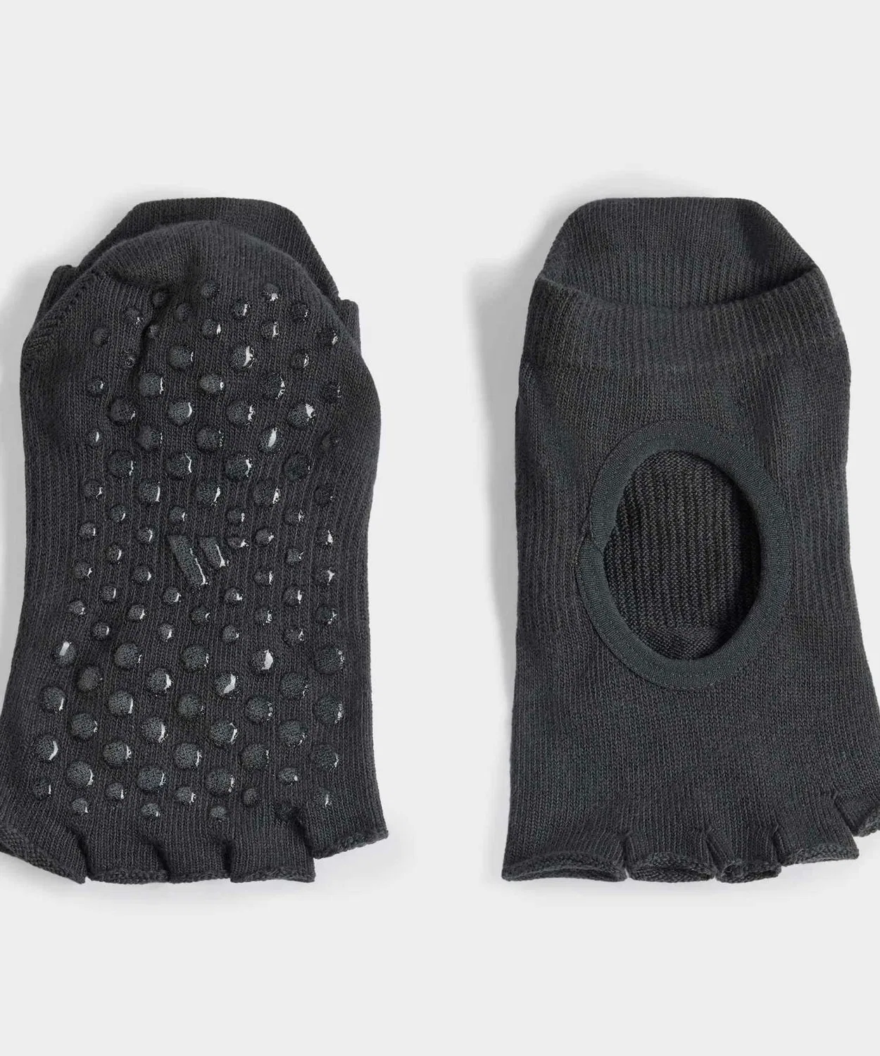 Женские носки с силиконовым грипом для йоги и пилатеса, модель Yoga Pilates 5 Toe Socks Adidas, Grey