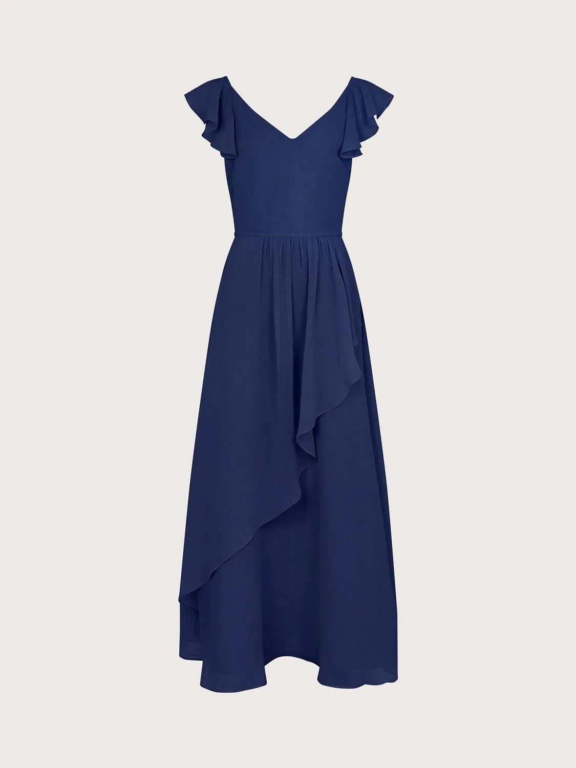 Платье для выпускного с асимметричным передом Monsoon Indi Tie-Back Monsoon, Navy Blue — фото 2