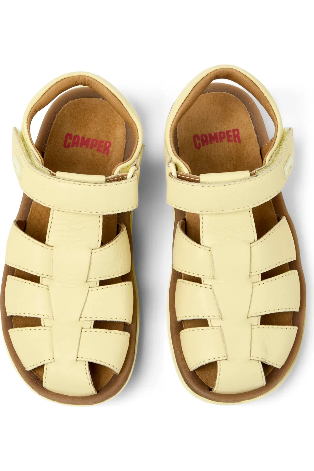 Сандалии детские Camper Bicho, регулируемый ремешок, Light/Pastel Yellow — фото 4