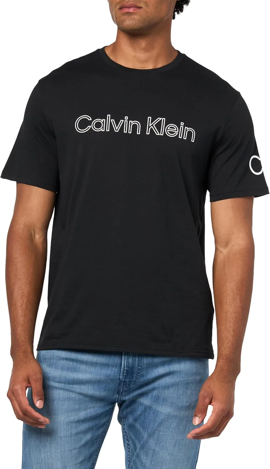 Мужская футболка с логотипом Calvin Klein Travel Logo, Black