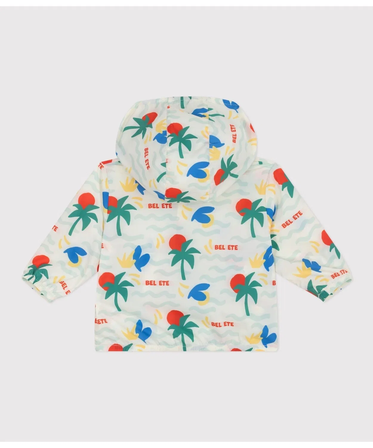 Детская куртка-ветровка с принтом PETIT BATEAU, Белый — фото 3