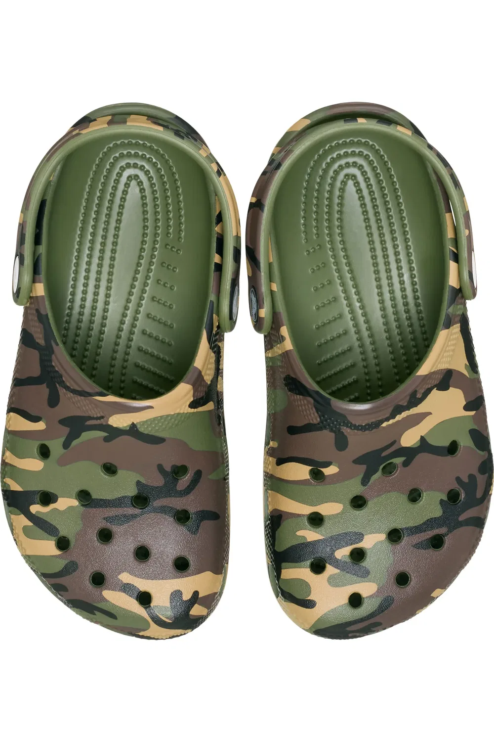 Детские сабо камуфляжные Croslite Classic Camo Clog Crocs, Army Green/Multi — фото 3