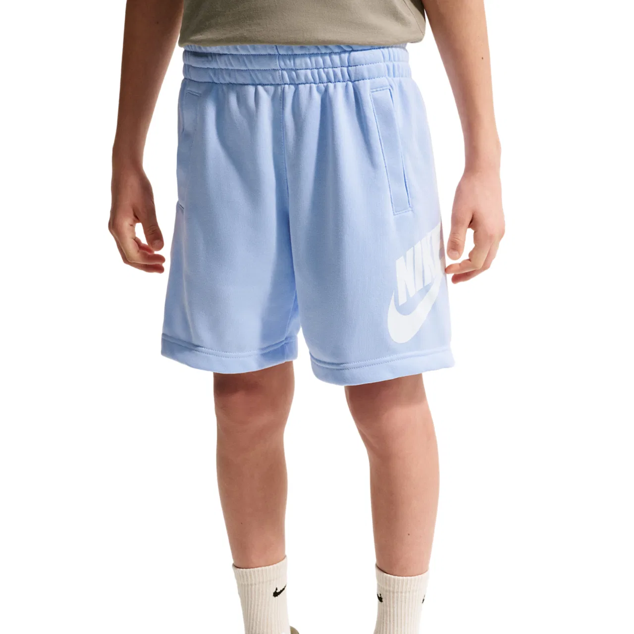 Шорты для мальчиков Club Nike, цвет White/Hydrogen Blue