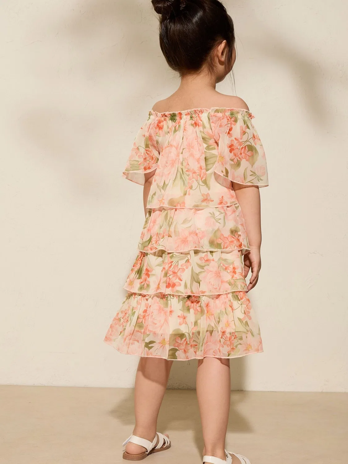 Платье Friends Like These Millie Mackintosh Mini Me оранжевого и кораллового цвета — фото 2